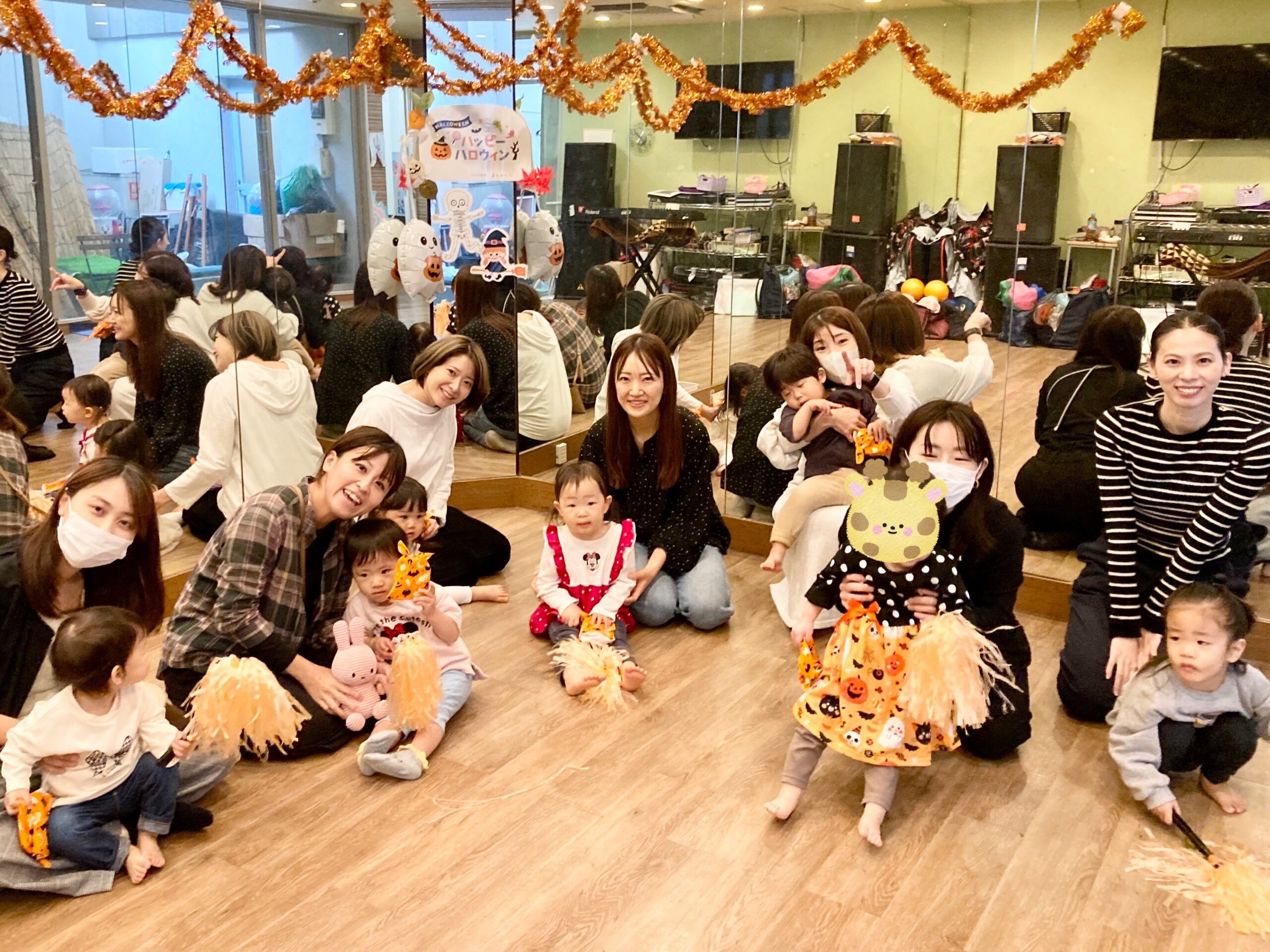 ハロウィンレッスンの集合写真